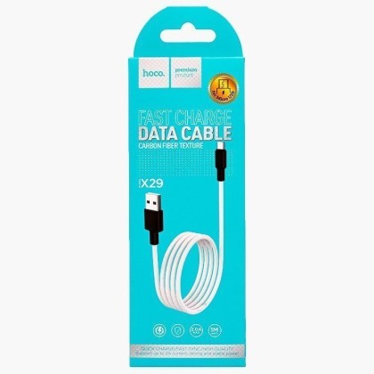 Usb Кабель-зарядка Micro Hoco X29 Superior 2A 1м силиконовый белый