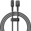 Usb Кабель для зарядки Apple Lightning Baseus Сluster Unbreakable 100W 1м черный