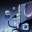 Usb Кабель для зарядки Apple Lightning Baseus Сluster Unbreakable 100W 1м черный