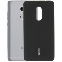 Чехол-накладка для Xiaomi Redmi Note 4X силикон матовая чёрная