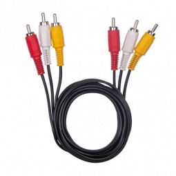 Кабель 3xRCA (папа) - 3xRCA (папа) Perfeo (R3103) 1.5м