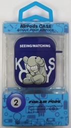 Силиконовый светящийся в темноте чехол для AirPods 1/2 Luxo Kaws рисунок №31