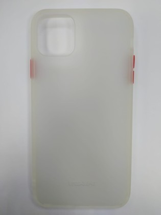 Накладка для i-Phone 11 Pro Max силикон матовая бока цветные белые