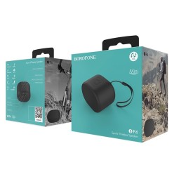 Bluetooth колонка Borofone mini BP4 BT5.0/1800mAh/10ч/3Вт/MicroSD/TF/AUX черная