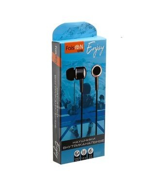 Наушники с микрофоном Faison Q15 Enjoy 1.2м черные
