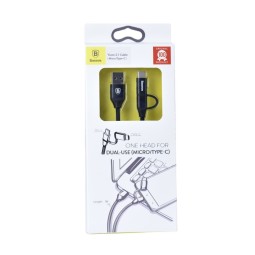 Usb Кабель-зарядка Micro+Type-C Baseus Yiven 1м (CAMTYW-01) чёрный