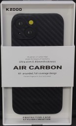 Накладка для i-Phone 14 K-Doo Air Carbon пластик чёрная