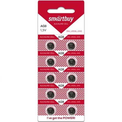 Батарейка часовая Smartbuy AG9-10B (200/2000) SBBB-AG9-10B