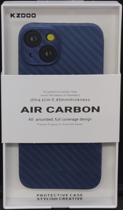 Накладка для i-Phone 14 K-Doo Air Carbon пластик синяя