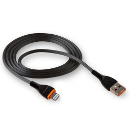 Usb Кабель-зарядка Lightning Walker C565 1м 2.4A черный