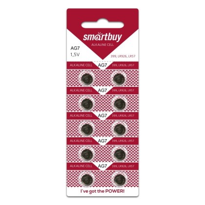 Батарейка часовая Smartbuy AG7-10B (200/2000) SBBB-AG7-10B