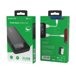 Powerbank Borofone BT21A 20000mAh 2USB 2A черный