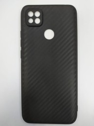 Накладка для Xiaomi Redmi 9C силикон карбон