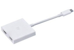 Адаптер Xiaomi Type-C на USB/HDMI XMZJQCH2TM белый