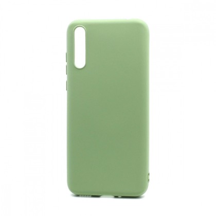 Накладка для Samsung Galaxy A7 (2018) (А750) Silicone cover зеленая