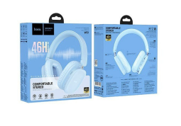 Стереонаушники Bluetooth полноразмерные Hoco W51 BT5.3/46ч синие