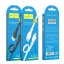 Usb Кабель-зарядка Lightning Hoco X40 Noah 2.4A 1м плоский силиконовый белый