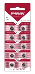 Батарейка часовая Smartbuy AG2-10B (200/2000) SBBB-AG2-10B