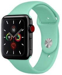 Сменный браслет силиконовая для Apple Watch 42mm бирюзовый