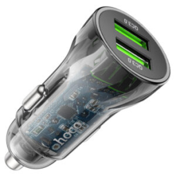 Автомобильное заряд. устр. Hoco Z47 2USB QC3.0 18W черный