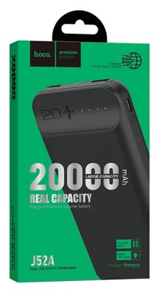 Powerbank Hoco J52A 20000mAh 2USB черный