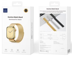 Металлический ремешок Wiwu Domino Watch Band для Apple Watch 42/44/45/49mm золотой