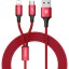 Кабель-зарядка Baseus Rapid 2в1 Micro/Lightning 3A 1.2м (CAML-SU09) красный