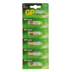 Батарейка алкалиновая GP Super AAA/LR03/BL5