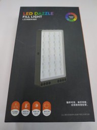 Настольная светодиодная лампа для фото Led Dazzle с регулятором черная