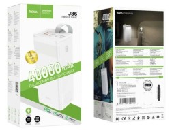 Powerbank Hoco J86 40000mAh 22.5W 2USB/Type-C/Micro с дисплеем белый