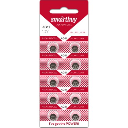 Батарейка часовая Smartbuy AG11-10B (200/2000) SBBB-AG11-10B