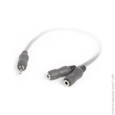 Кабель соединительный 2 х 3.5 гнездо↔3.5 mm штекер Techlink, стерео-аудио, 0,3m