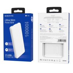 Powerbank Borofone BT28 10000mAh 2A 2USB белый