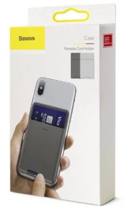 Силиконовый чехол для карт Baseus ACKD-A0G темно-серый