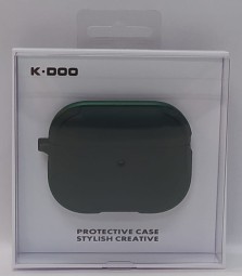 Кожаный чехол для AirPods Pro K-DOO CrashGuard зеленый