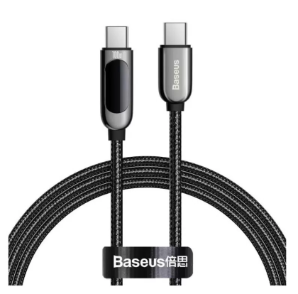 Кабель-зарядка Type-C на Type-C Baseus Display 100W 2м (CATSK-C01) черный