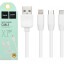 Usb Кабель-зарядка Hoco X1 Rapid 3in1 Lightning/Micro/Type-C 2.4A 1м силиконовый белый