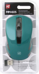 Мышь беспроводная Defender MM-605 USB/DPI 1200/3 кнопки/2AAA зеленая