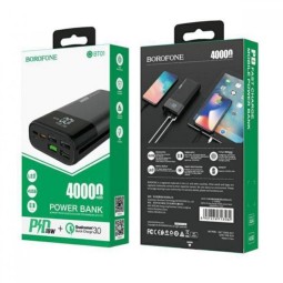 Powerbank Borofone DBT01 40000mAh 4USB 18W черный
