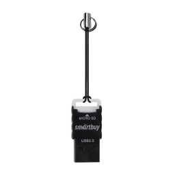 Картридер USB2.0 MicroSD Smartbuy 707 (SBR-707-K) черный