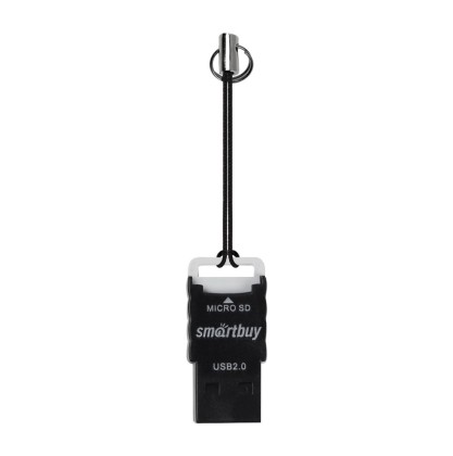 Картридер USB2.0 MicroSD Smartbuy 707 (SBR-707-K) черный