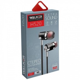 Наушники с микрофоном Walker H520, чёрные