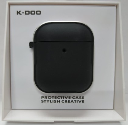Силиконовый чехол для AirPods 1/2 K-DOO CrashGuard черный