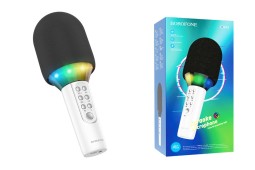 Микрофон для караоке Borofone BFK2 1200mAh 6h BT5.0 белый