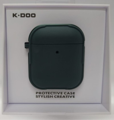 Силиконовый чехол для AirPods 1/2 K-DOO CrashGuard зеленый