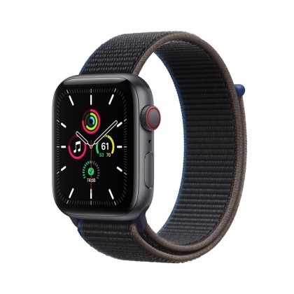 Сменный браслет для Apple Watch 38-40mm ткань липучка чёрный