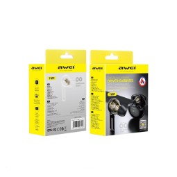 Беспроводные наушники TWS Awei T12P TWS IPX4 V5.0 сенсорные чёрный