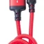 Usb Кабель-зарядка Lightning Hoco X14 Times speed 2A 1м в тканевой оплетке красно-черный