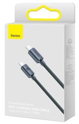 Кабель-зарядка Type-C на Type-C Baseus Crystal Shine Series 100W 2м (CAJY000701) синий