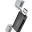 Картридер Borofone DH9 2TB 480Mbps USB/Type-C 2.0 чёрно-серый